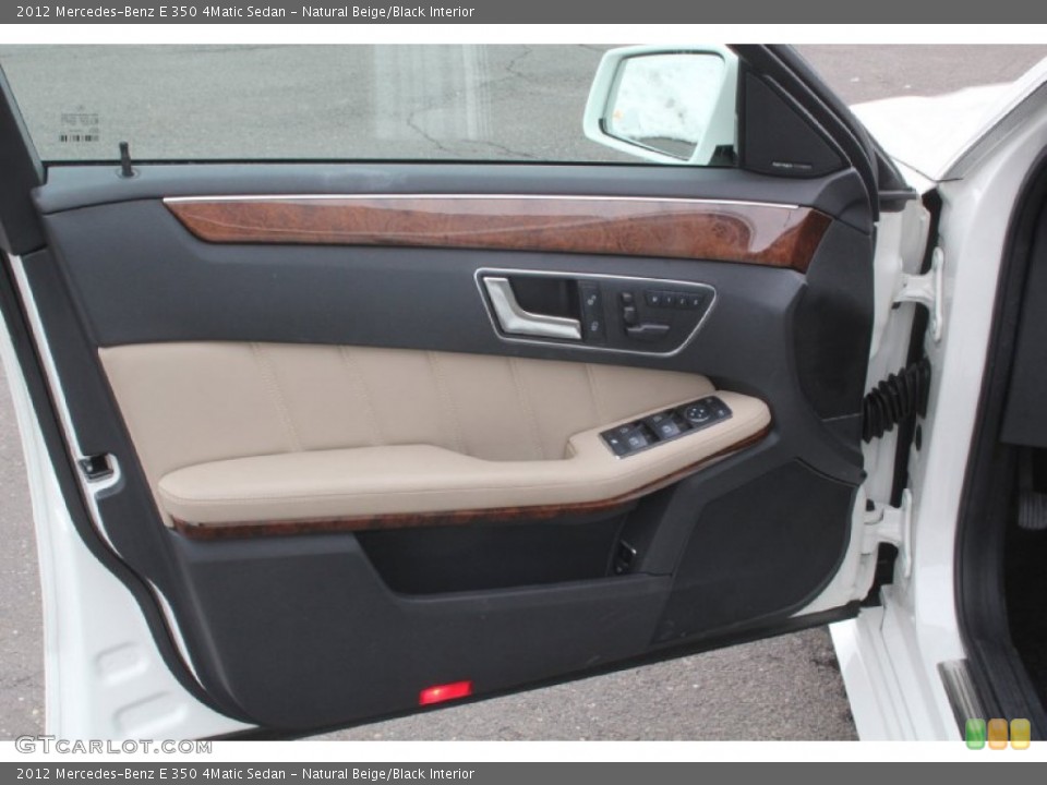 Natural Beige/Black Interior Door Panel for the 2012 Mercedes-Benz E 350 4Matic Sedan #103118570