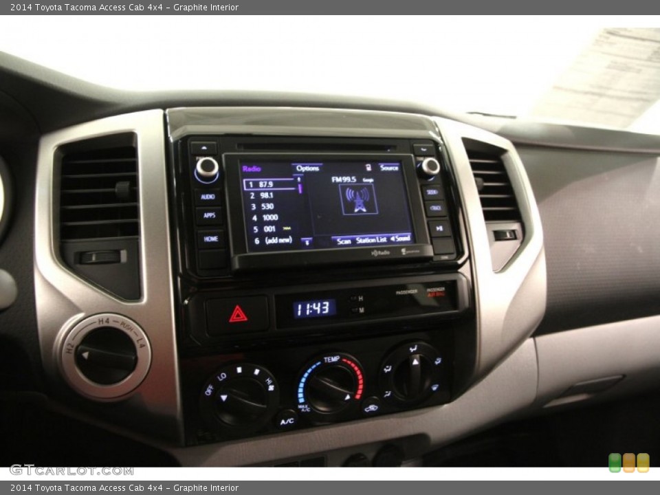 Graphite Interior Controls for the 2014 Toyota Tacoma Access Cab 4x4 #103123688