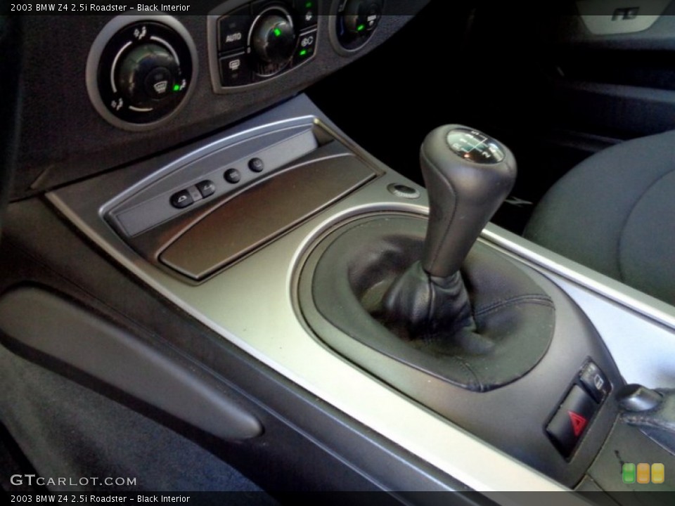 Black Interior Transmission for the 2003 BMW Z4 2.5i Roadster #103125551