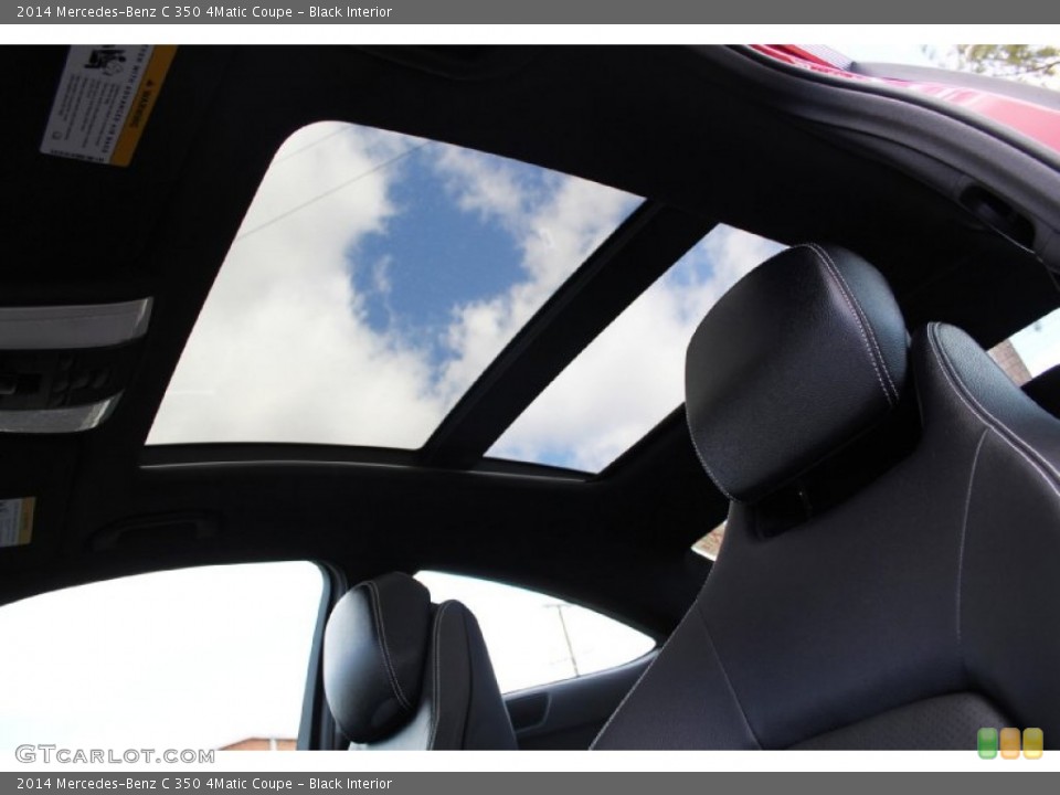 Black Interior Sunroof for the 2014 Mercedes-Benz C 350 4Matic Coupe #103133093