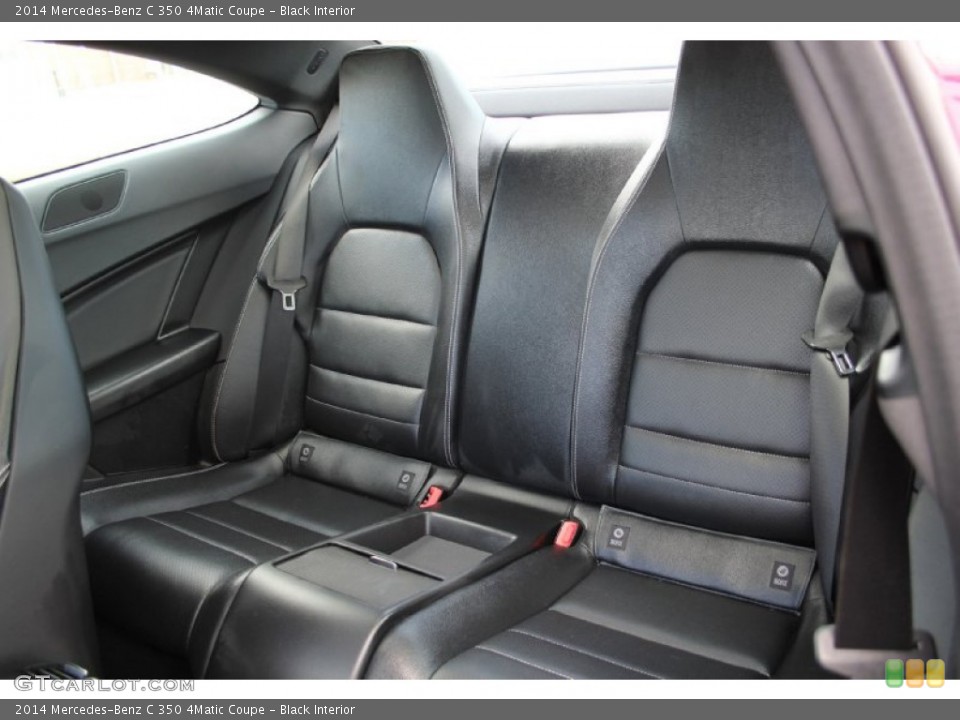 Black Interior Rear Seat for the 2014 Mercedes-Benz C 350 4Matic Coupe #103133132
