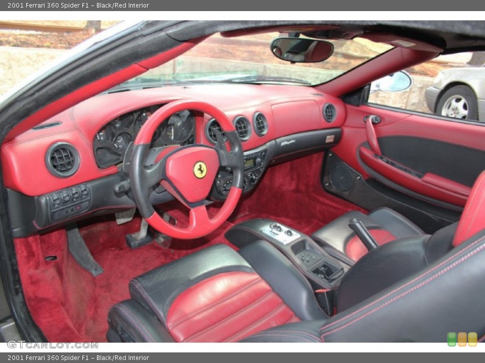 Black/Red Interior Photo for the 2001 Ferrari 360 Spider F1 #103133844