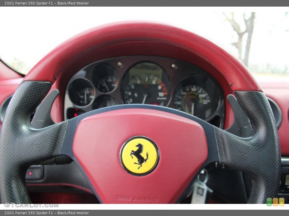 Black/Red Interior Steering Wheel for the 2001 Ferrari 360 Spider F1 #103133915