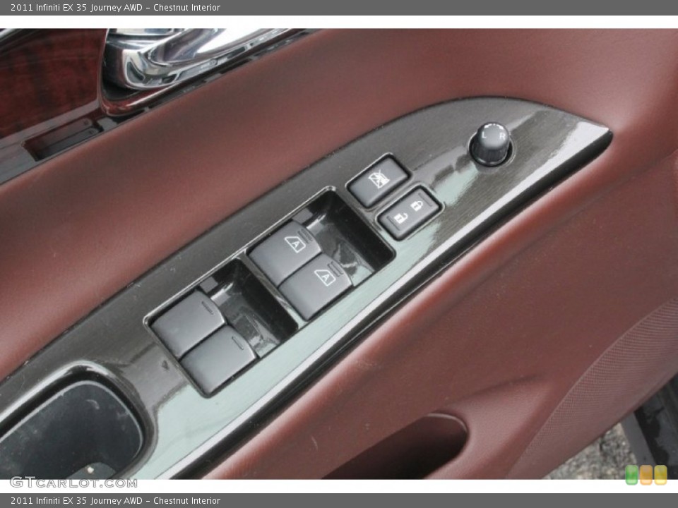 Chestnut Interior Controls for the 2011 Infiniti EX 35 Journey AWD #103136897