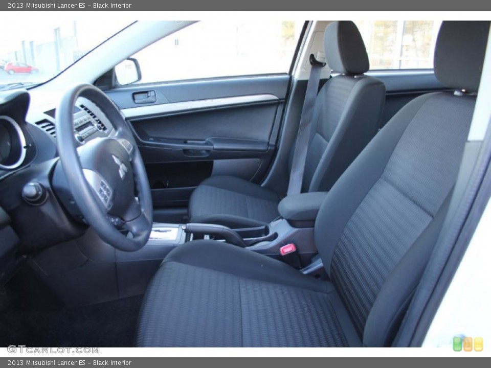 Black Interior Front Seat for the 2013 Mitsubishi Lancer ES #103136904