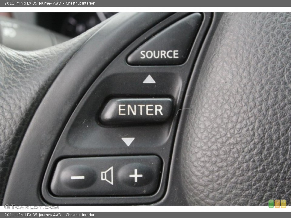 Chestnut Interior Controls for the 2011 Infiniti EX 35 Journey AWD #103136945