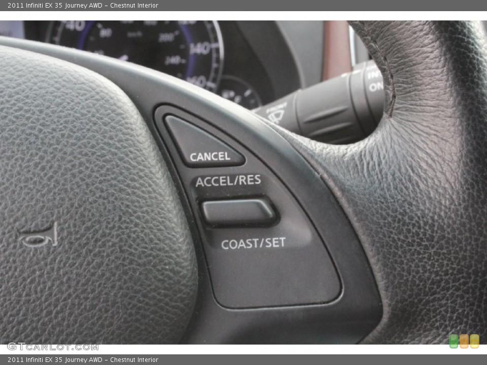Chestnut Interior Controls for the 2011 Infiniti EX 35 Journey AWD #103136959