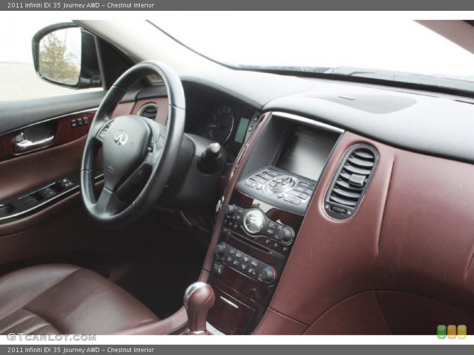 Chestnut Interior Dashboard for the 2011 Infiniti EX 35 Journey AWD #103137170