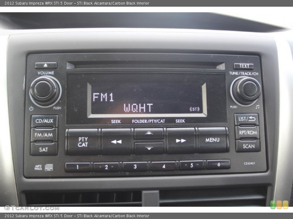 STi Black Alcantara/Carbon Black Interior Audio System for the 2012 Subaru Impreza WRX STi 5 Door #103138733