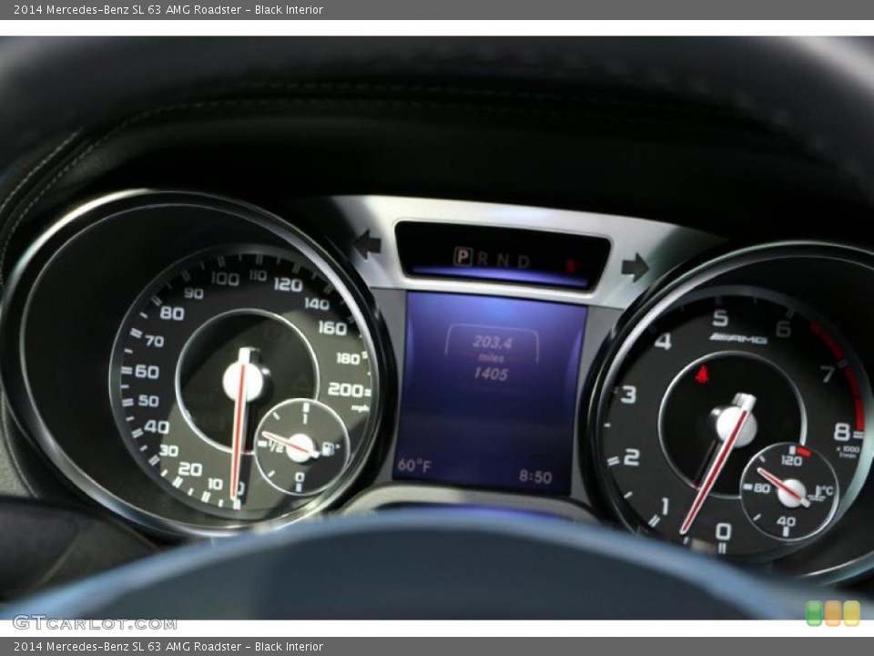 Black Interior Gauges for the 2014 Mercedes-Benz SL 63 AMG Roadster #103144703