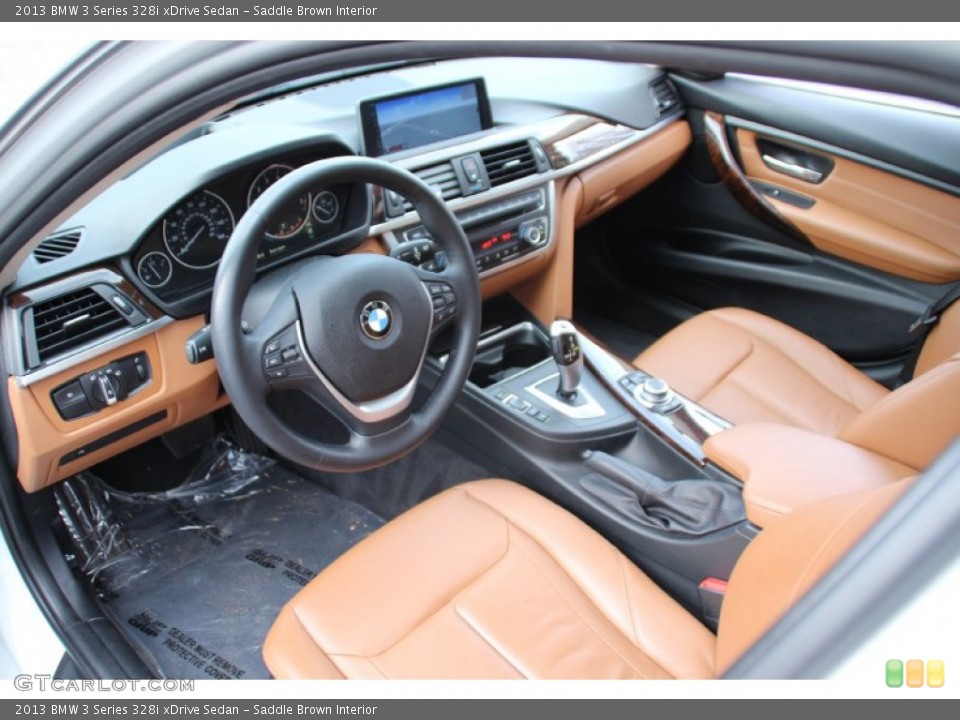 Saddle Brown Interior Photo for the 2013 BMW 3 Series 328i xDrive Sedan #103146335