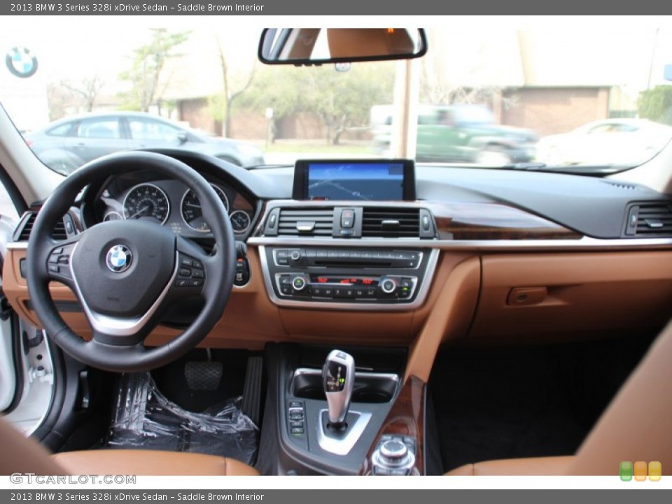 Saddle Brown Interior Dashboard for the 2013 BMW 3 Series 328i xDrive Sedan #103146437