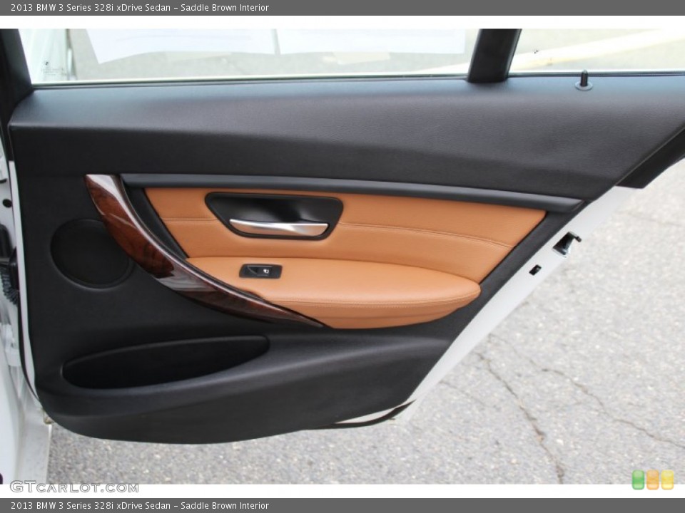 Saddle Brown Interior Door Panel for the 2013 BMW 3 Series 328i xDrive Sedan #103146620