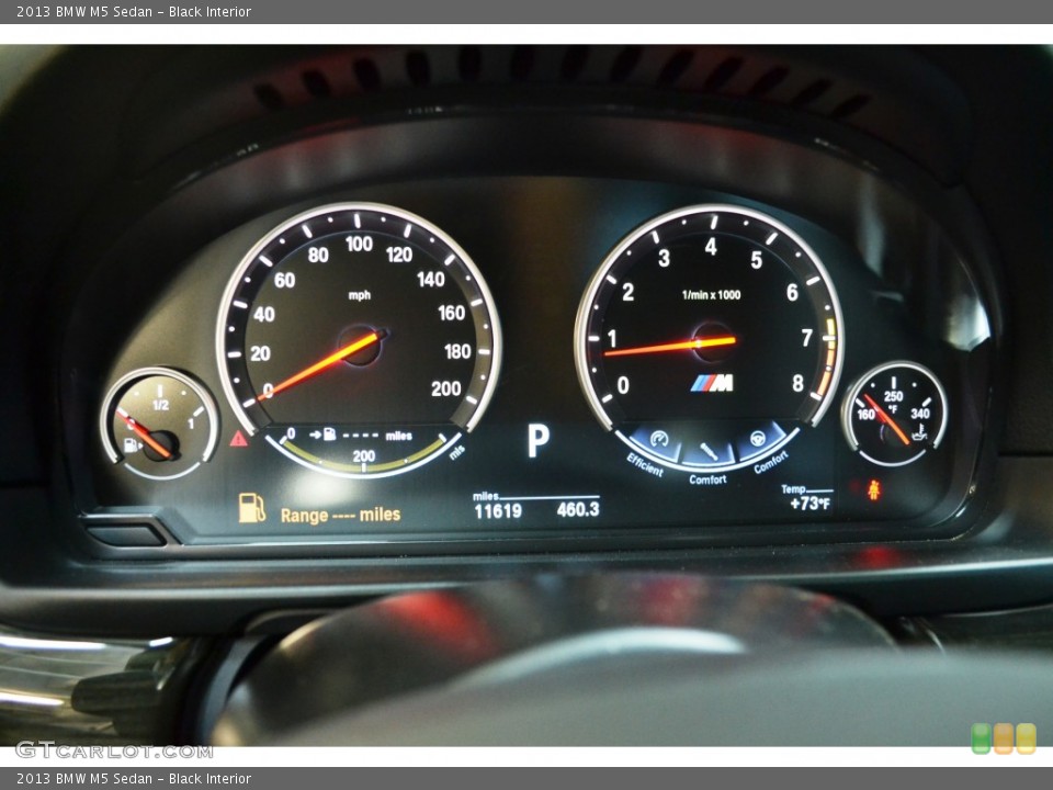 Black Interior Gauges for the 2013 BMW M5 Sedan #103148780