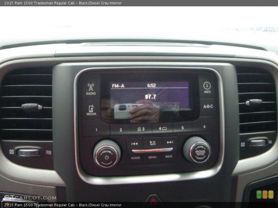 Black/Diesel Gray Interior Audio System for the 2015 Ram 1500 Tradesman Regular Cab #103149629