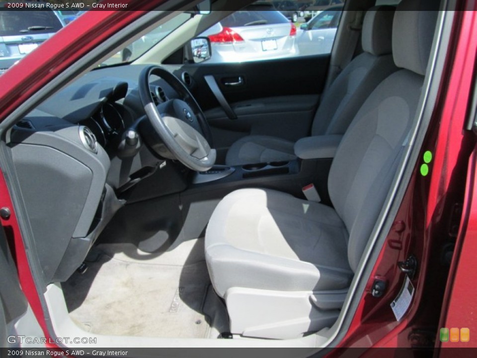 Gray 2009 Nissan Rogue Interiors
