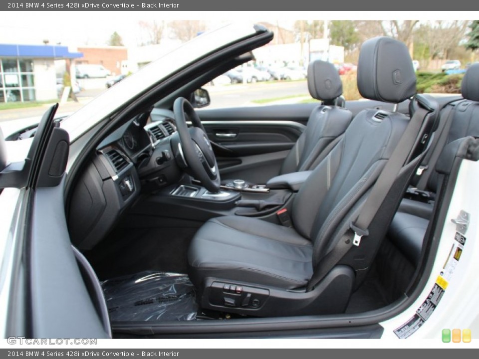 Black Interior Front Seat for the 2014 BMW 4 Series 428i xDrive Convertible #103156517