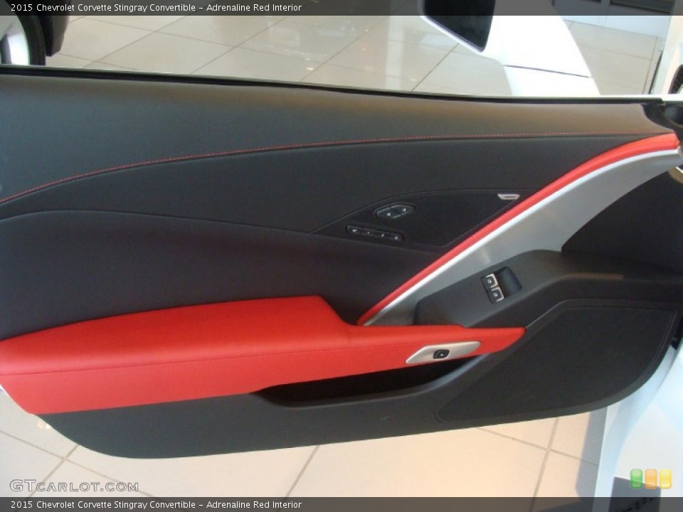 Adrenaline Red Interior Door Panel for the 2015 Chevrolet Corvette Stingray Convertible #103156571
