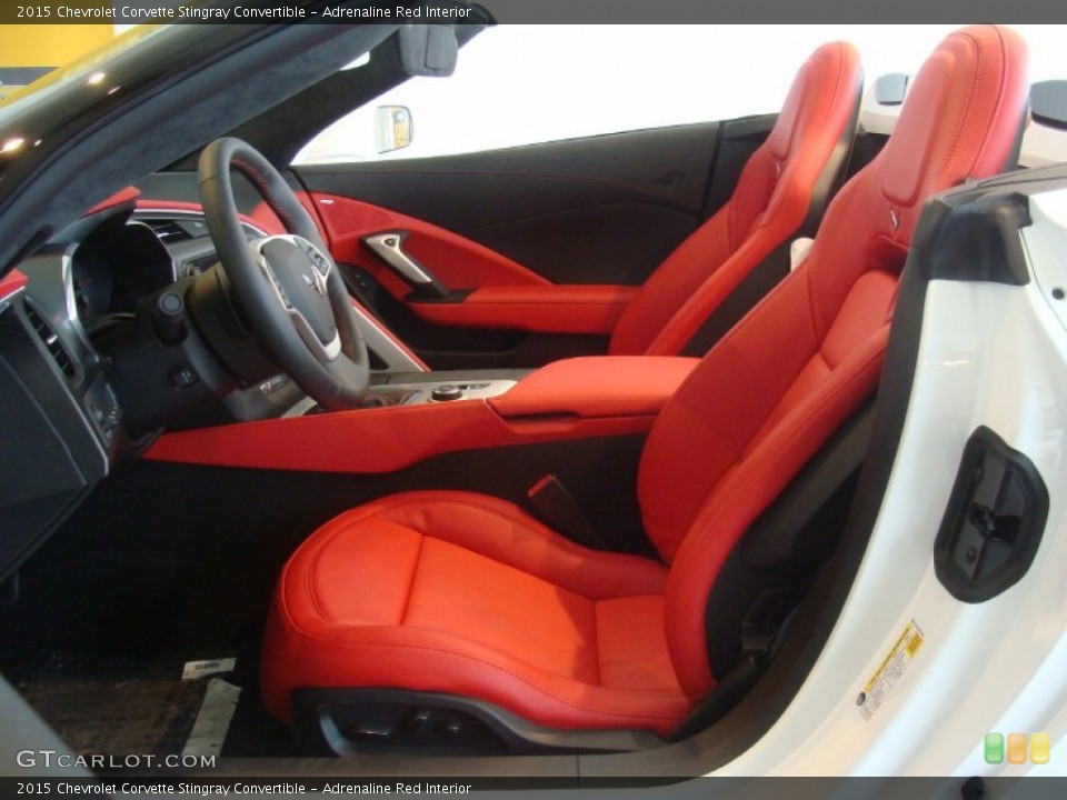 Adrenaline Red Interior Photo for the 2015 Chevrolet Corvette Stingray Convertible #103156592