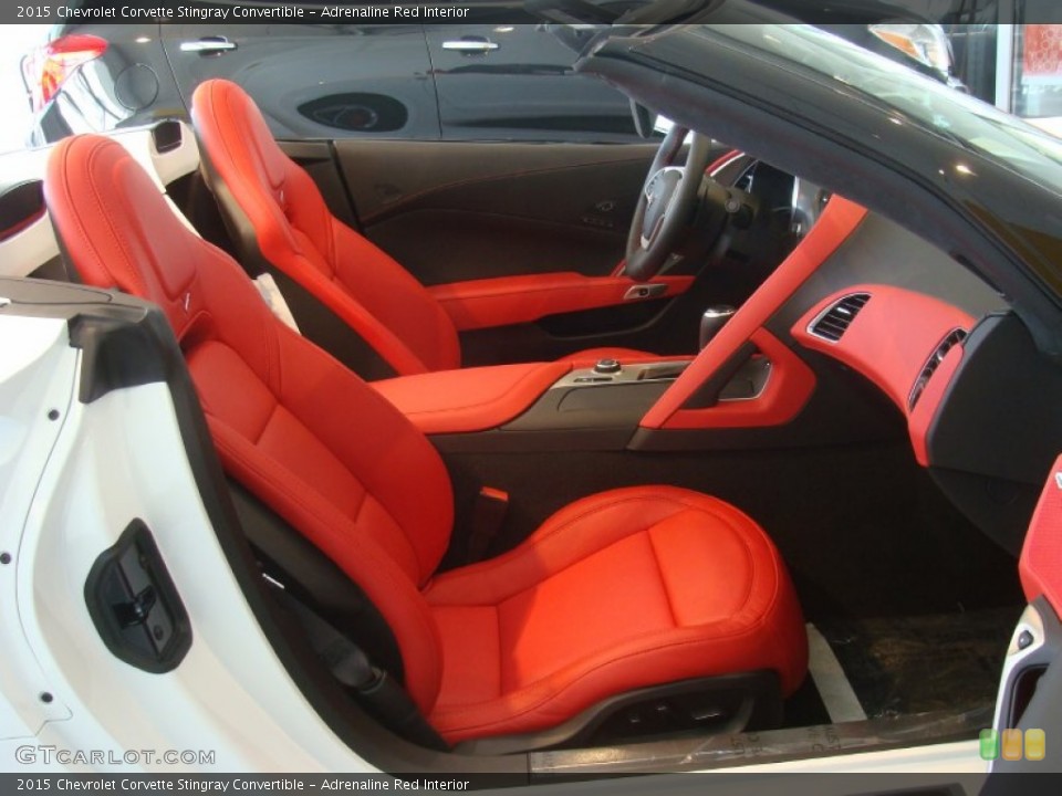 Adrenaline Red Interior Front Seat for the 2015 Chevrolet Corvette Stingray Convertible #103156616