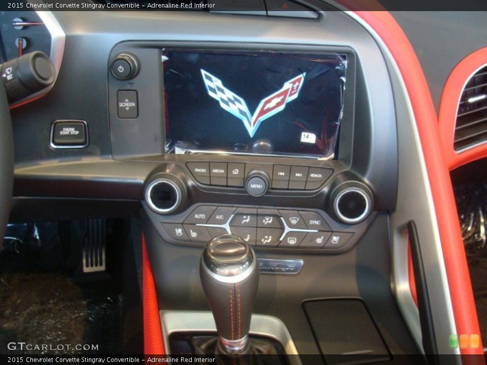 Adrenaline Red Interior Controls for the 2015 Chevrolet Corvette Stingray Convertible #103156688