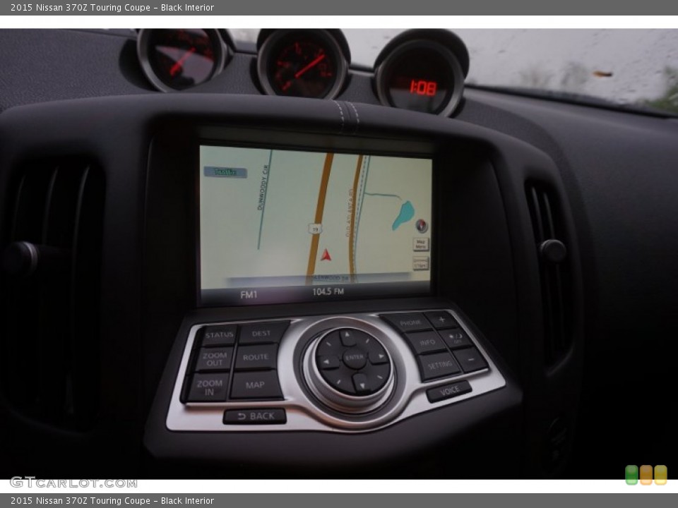 Black Interior Navigation for the 2015 Nissan 370Z Touring Coupe #103165949