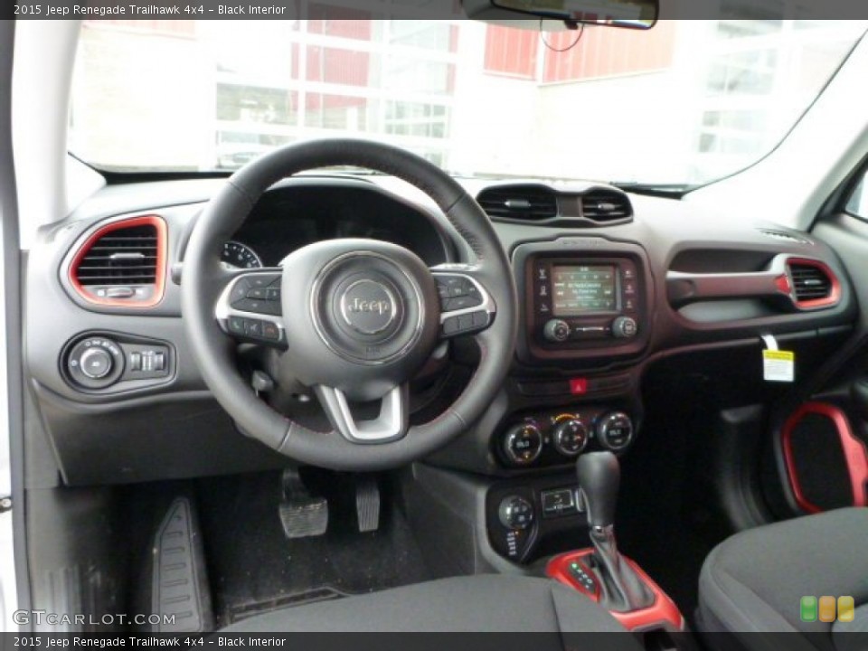 Black Interior Dashboard for the 2015 Jeep Renegade Trailhawk 4x4 #103168286