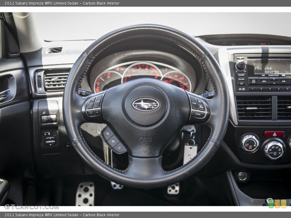 Carbon Black Interior Steering Wheel for the 2011 Subaru Impreza WRX Limited Sedan #103168442