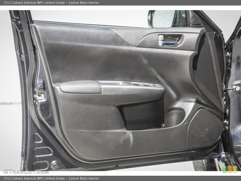 Carbon Black Interior Door Panel for the 2011 Subaru Impreza WRX Limited Sedan #103168546