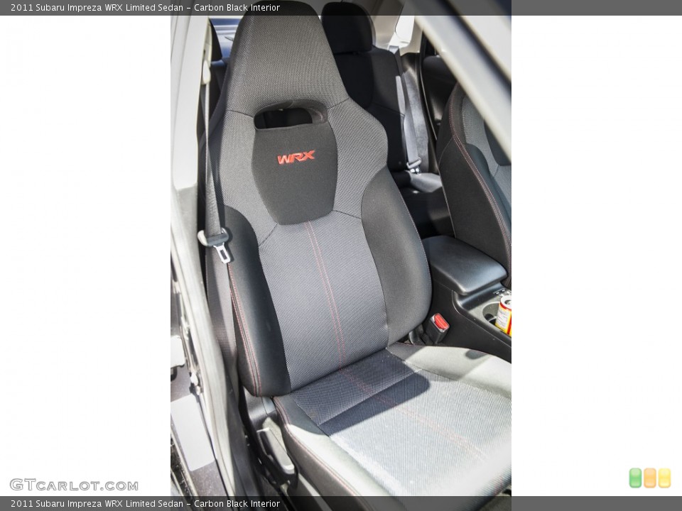 Carbon Black Interior Front Seat for the 2011 Subaru Impreza WRX Limited Sedan #103168763