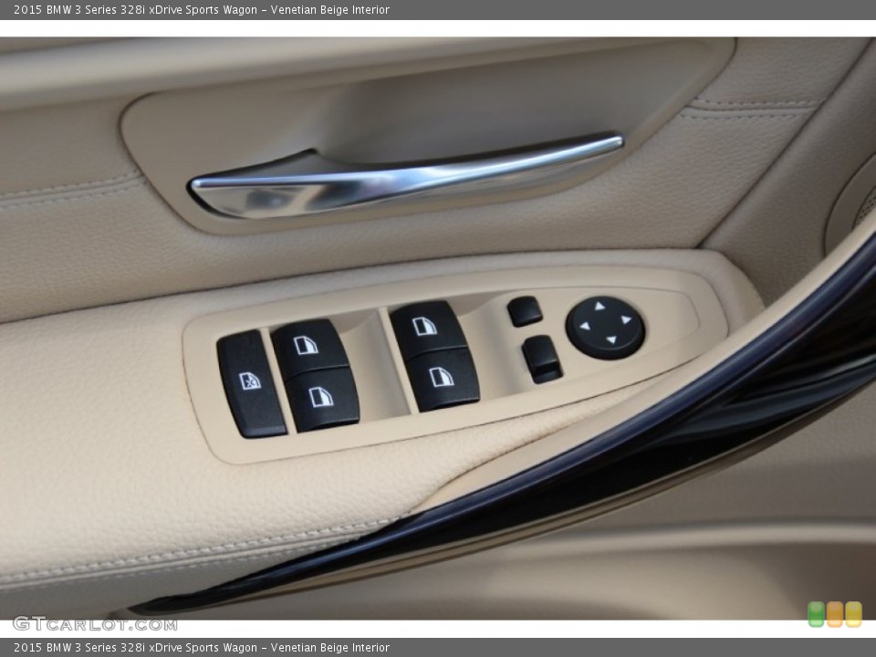 Venetian Beige Interior Controls for the 2015 BMW 3 Series 328i xDrive Sports Wagon #103172604