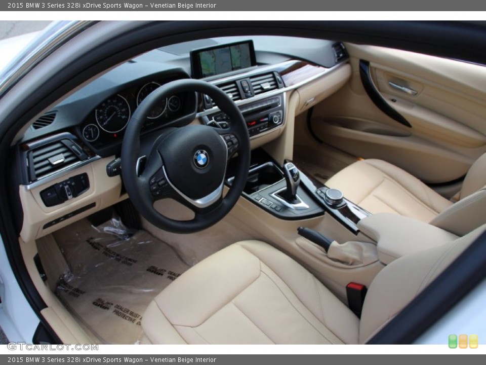 Venetian Beige Interior Photo for the 2015 BMW 3 Series 328i xDrive Sports Wagon #103172621
