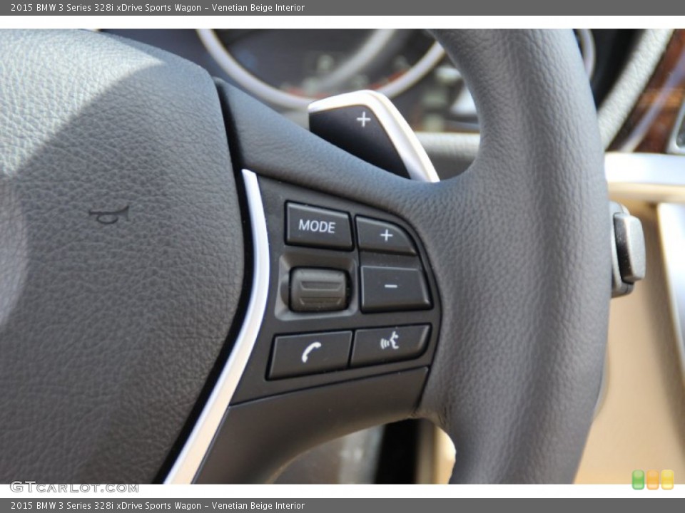 Venetian Beige Interior Controls for the 2015 BMW 3 Series 328i xDrive Sports Wagon #103172846