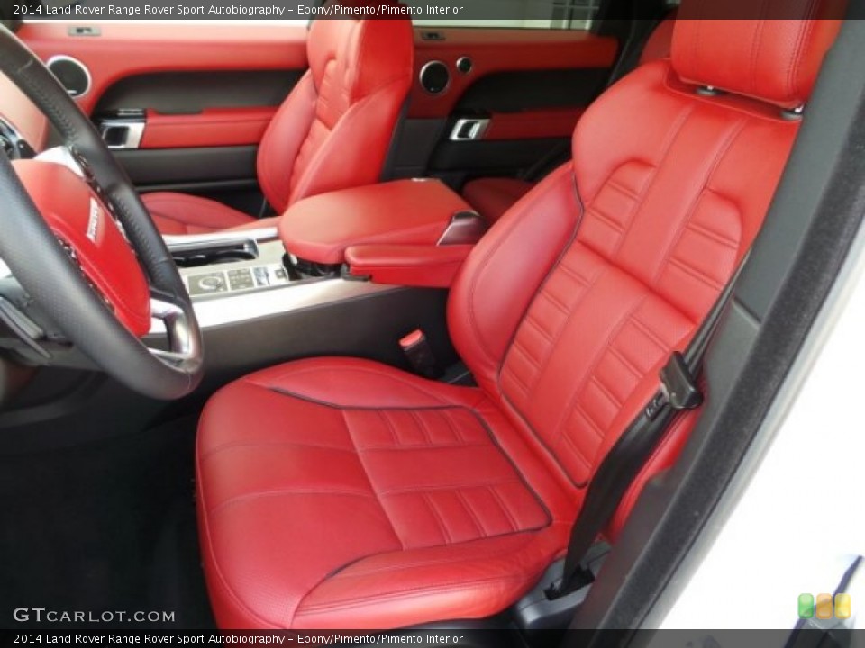 Ebony/Pimento/Pimento Interior Front Seat for the 2014 Land Rover Range Rover Sport Autobiography #103180019