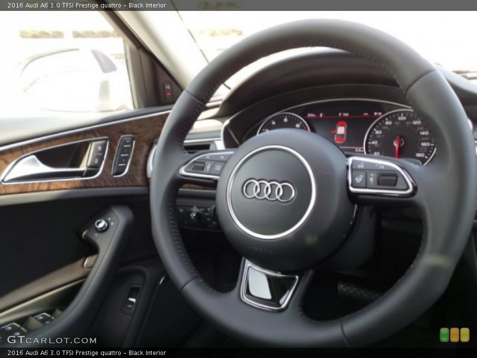 Black Interior Steering Wheel for the 2016 Audi A6 3.0 TFSI Prestige quattro #103181000
