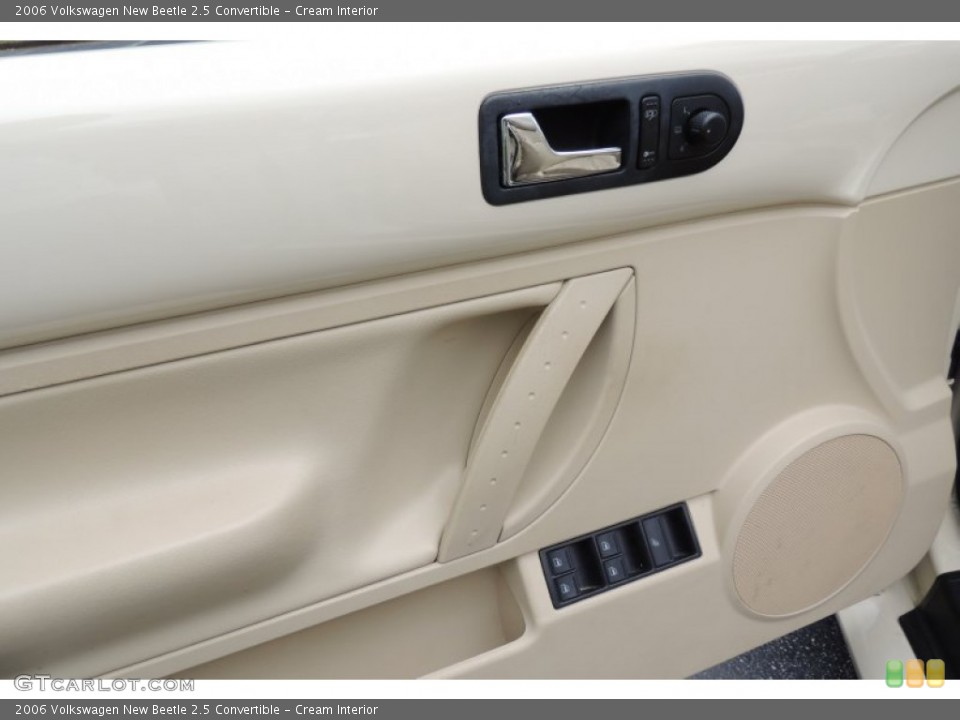 Cream Interior Door Panel for the 2006 Volkswagen New Beetle 2.5 Convertible #103189510