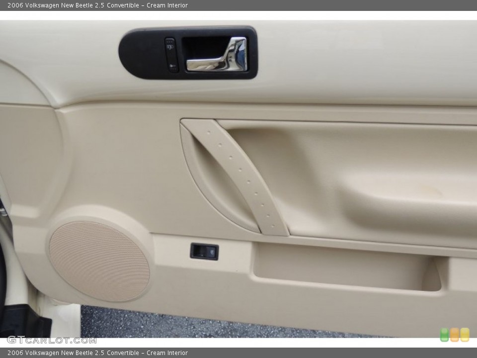 Cream Interior Door Panel for the 2006 Volkswagen New Beetle 2.5 Convertible #103189531