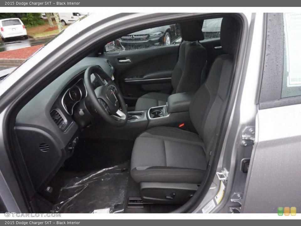 Black Interior Front Seat for the 2015 Dodge Charger SXT #103190629