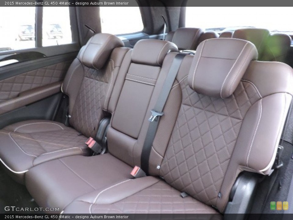 designo Auburn Brown Interior Rear Seat for the 2015 Mercedes-Benz GL 450 4Matic #103193203