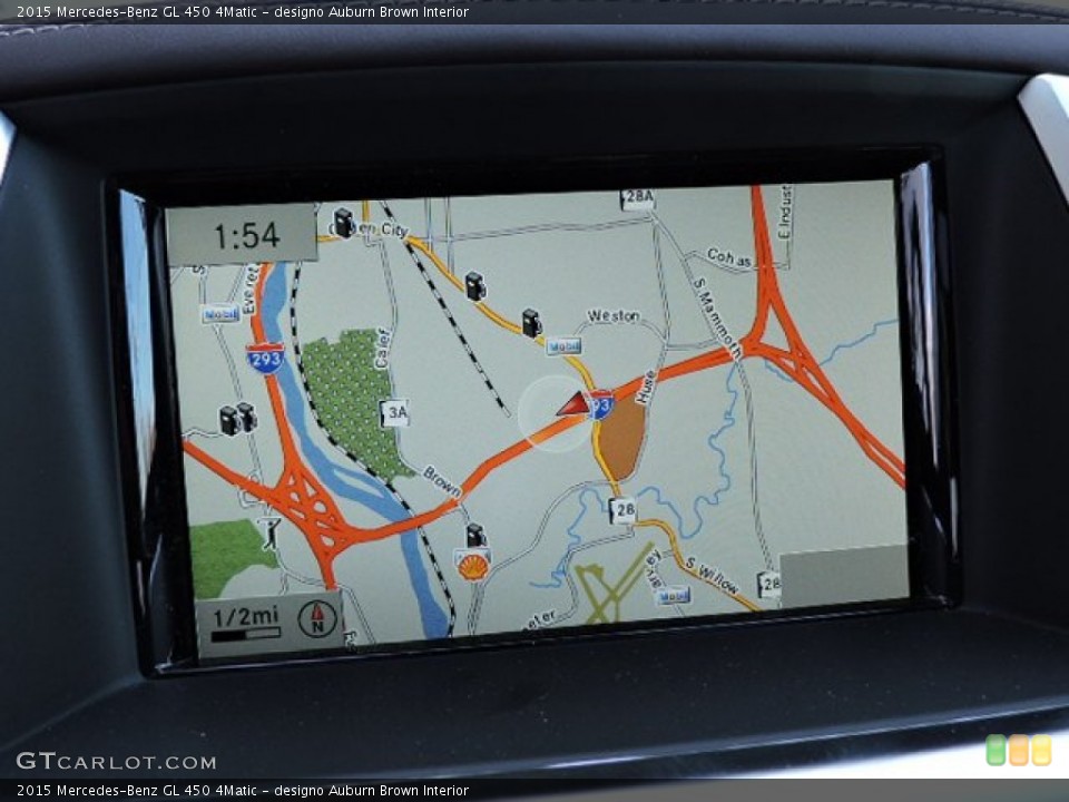 designo Auburn Brown Interior Navigation for the 2015 Mercedes-Benz GL 450 4Matic #103193323