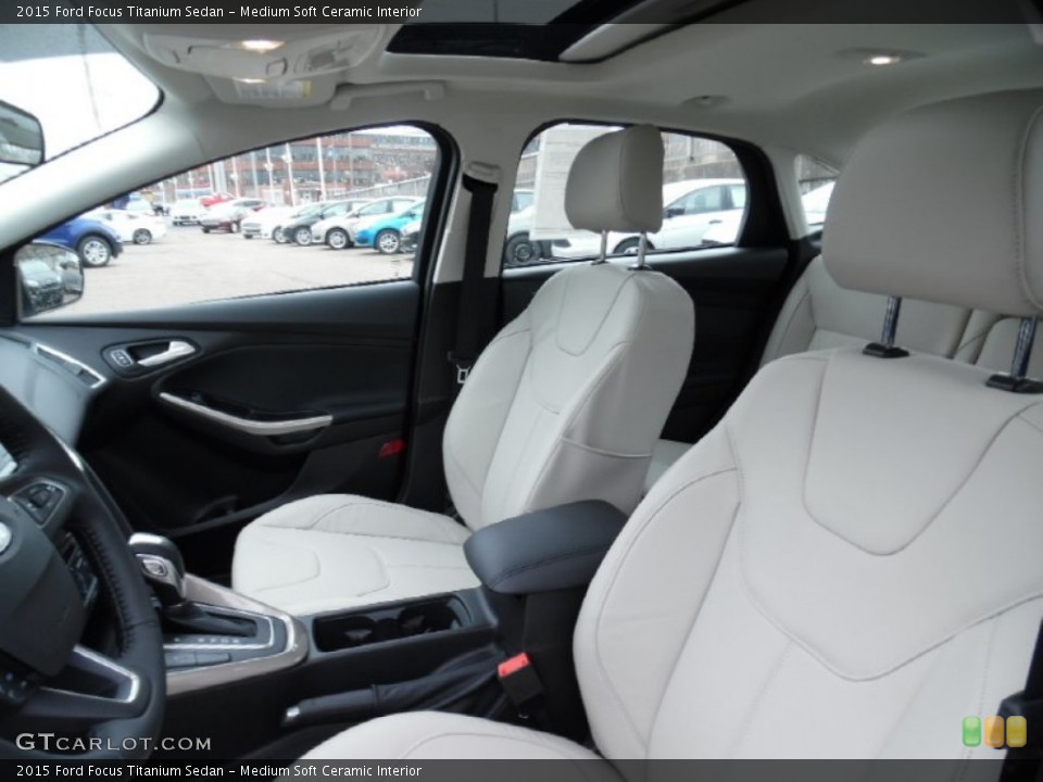 Medium Soft Ceramic Interior Front Seat for the 2015 Ford Focus Titanium Sedan #103194214