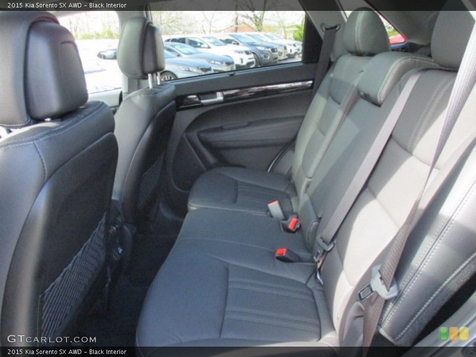 Black Interior Rear Seat for the 2015 Kia Sorento SX AWD #103195957
