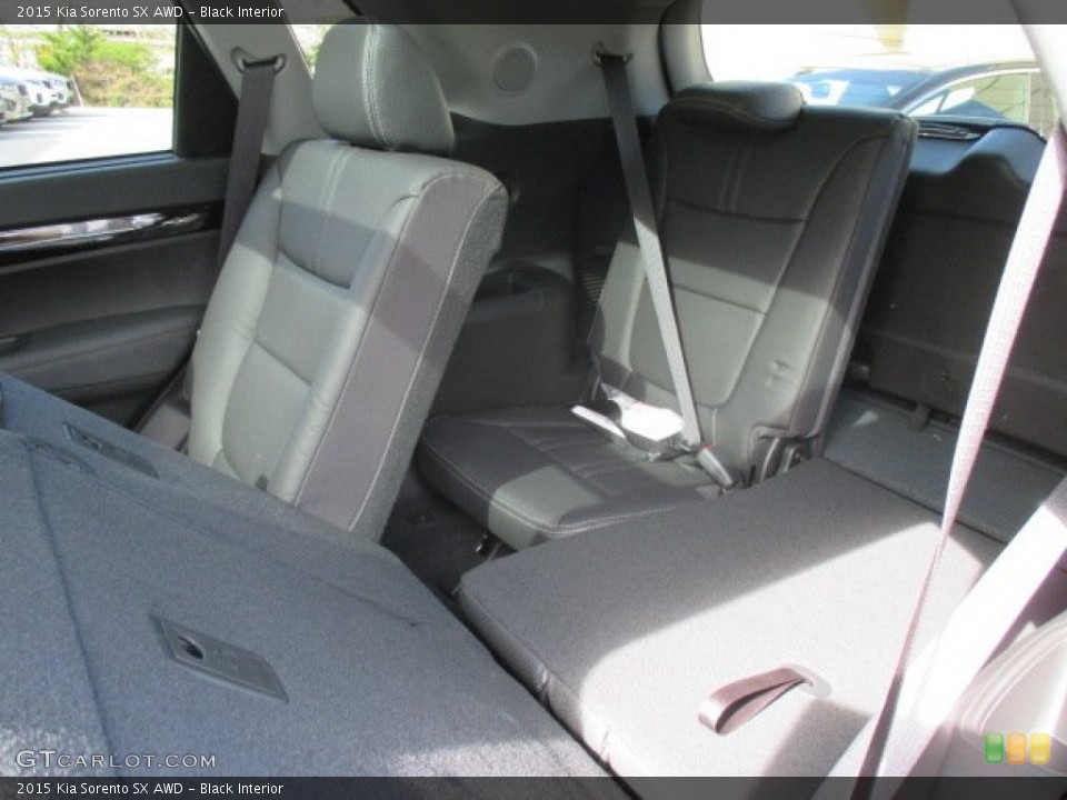 Black Interior Rear Seat for the 2015 Kia Sorento SX AWD #103195981
