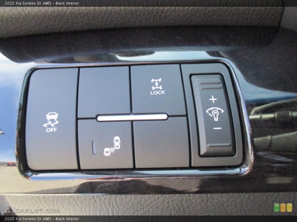 Black Interior Controls for the 2015 Kia Sorento SX AWD #103196239