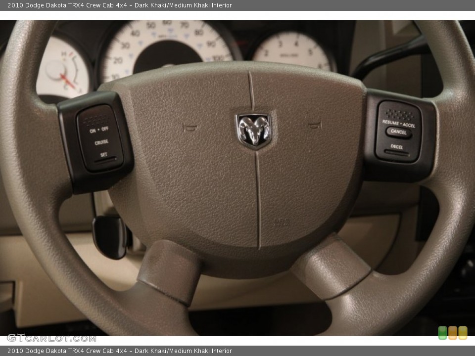 Dark Khaki/Medium Khaki Interior Steering Wheel for the 2010 Dodge Dakota TRX4 Crew Cab 4x4 #103212742
