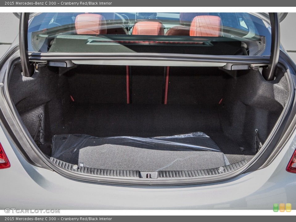 Cranberry Red/Black Interior Trunk for the 2015 Mercedes-Benz C 300 #103215478