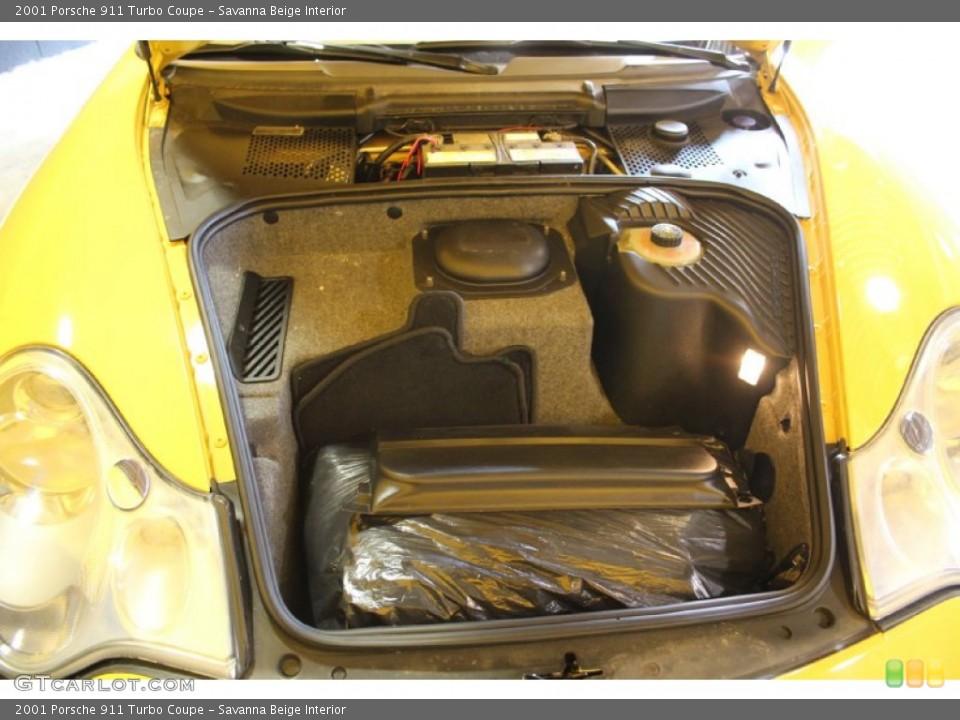 Savanna Beige Interior Trunk for the 2001 Porsche 911 Turbo Coupe #103216957