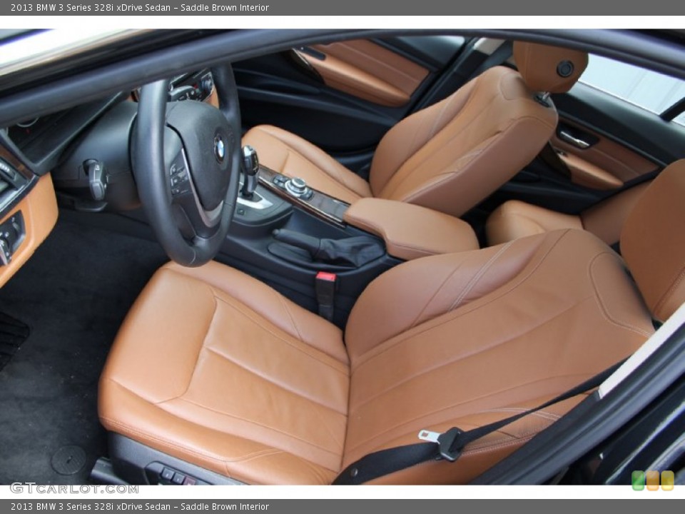 Saddle Brown Interior Front Seat for the 2013 BMW 3 Series 328i xDrive Sedan #103217134