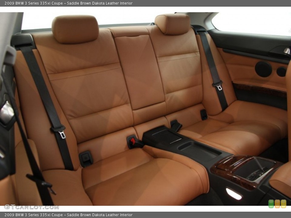 Saddle Brown Dakota Leather Interior Rear Seat for the 2009 BMW 3 Series 335xi Coupe #103225381
