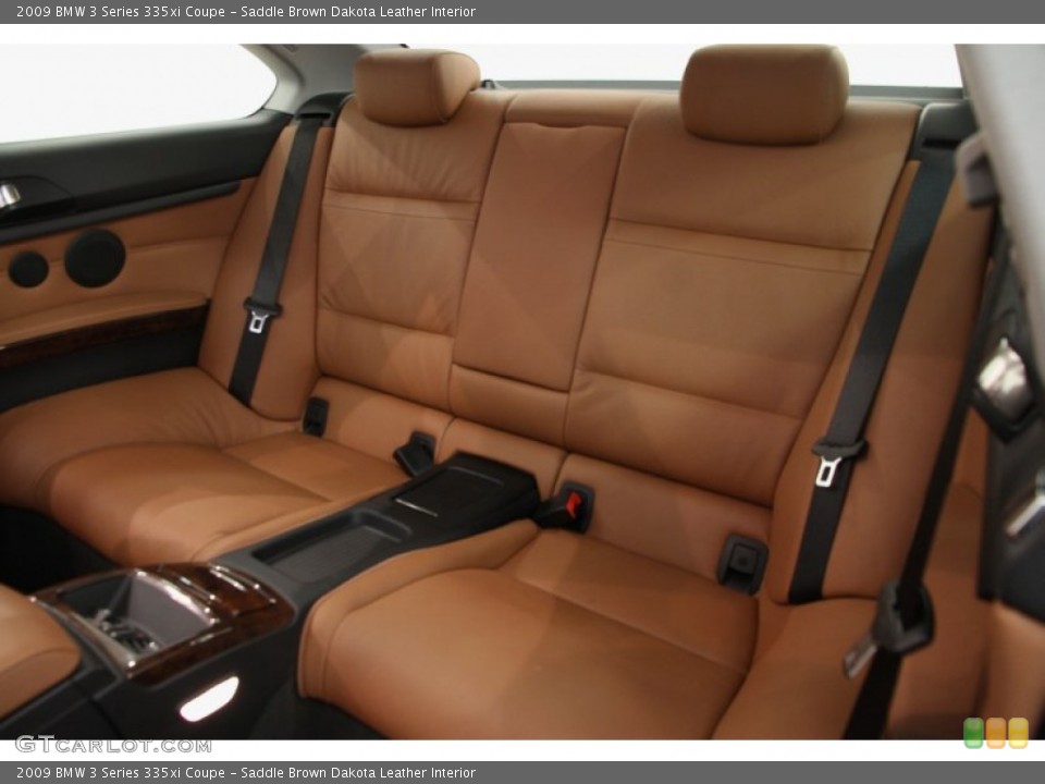 Saddle Brown Dakota Leather Interior Rear Seat for the 2009 BMW 3 Series 335xi Coupe #103225393